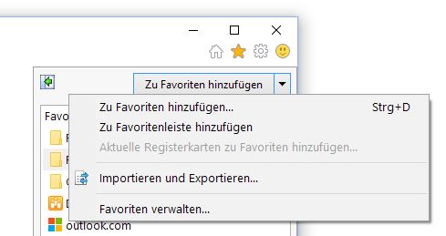 Chrome Lesezeichen Importieren aus Internet Explorer Export