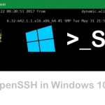 OpenSSH in Windows 10