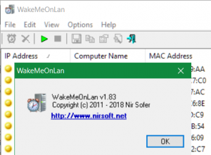 Microsoft Windows hat kein WOL Onboard, ein zuverlässiges WOL bietet hier WakeMeOnLan von Nirsoft.