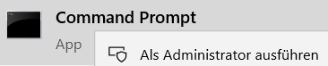  Command Prompt admin password