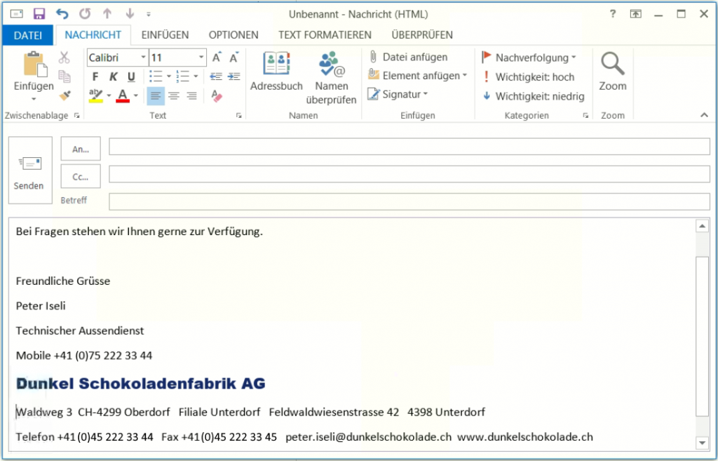 Outlook Signature