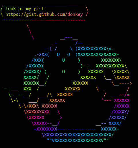 Regenbogenfarben im Linux Terminal
