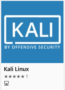 Get Kali Linux from Store