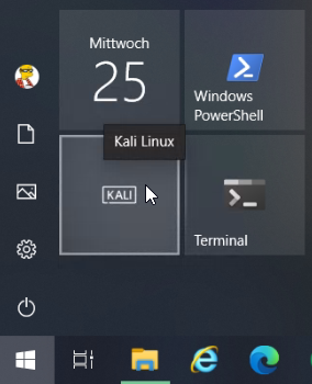 Now complete the initial setup and start Kali Linux.