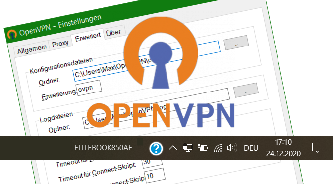 OpenVPN Client für Windows Verbindungsscript erstellen