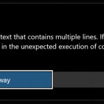 Windows Terminal Warning, You are about to paste text that contains multible lines.