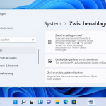Windows 11 Zwischenablageverlauf aktivieren