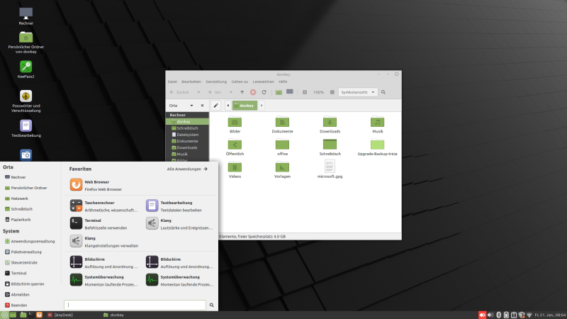 Linux Mint MATE und Cinnamon Desktop