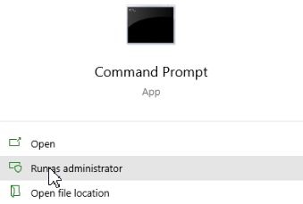Commnd Prompt Run as Administrator