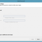 Outlook email account setup