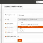 OPNsense System Access TOTP Server