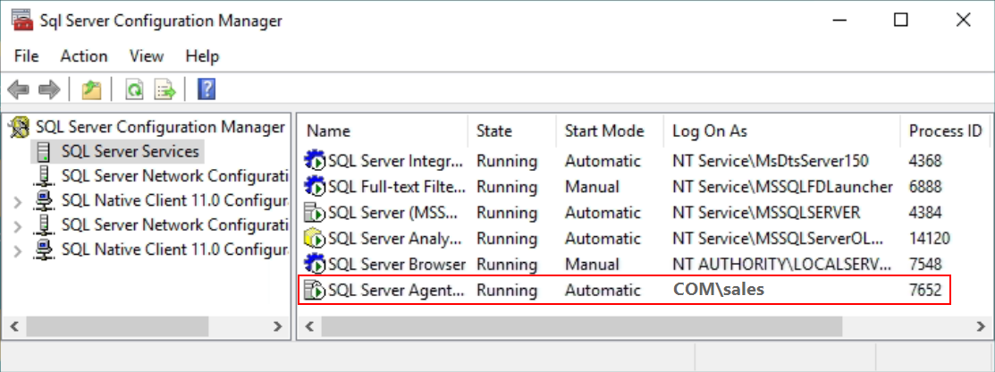 Power BI Report Server, SQL Server Configuration Manager