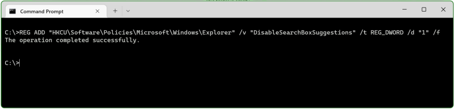 Disable Windows 11 Web Browsing