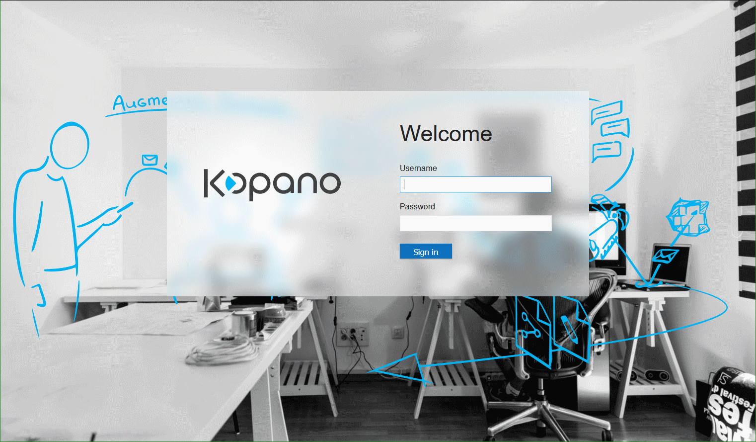 Kopano WebApp login page
