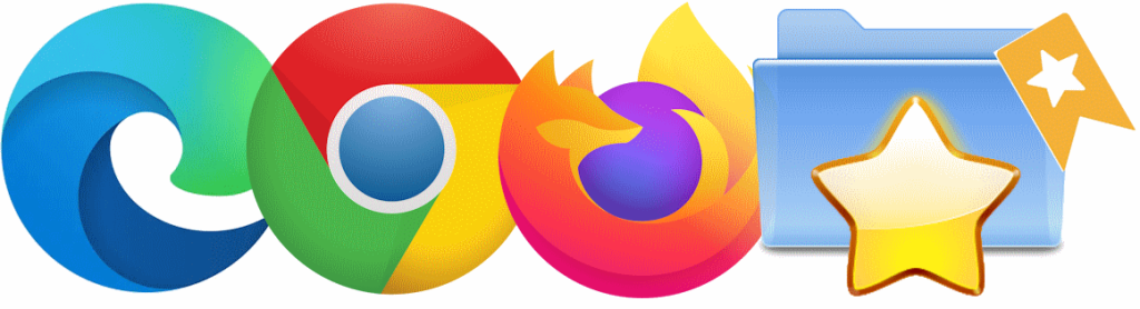 Lesezeichen Speicherort in Chrome, Firefox, Edge