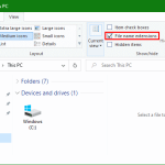 Windows File Explorer Options
