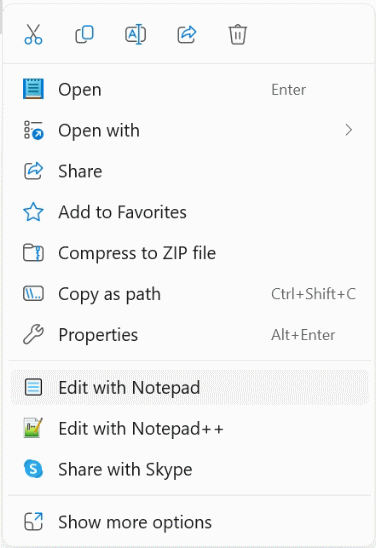 Add Item to Right-Click Context Menu in Windows 11