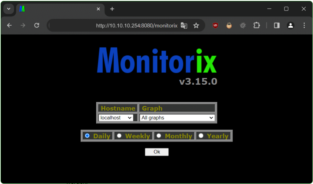 Monitorix Netzwerk Diagramme Debian