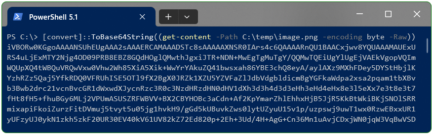 PowerShell: ToBase64String, Convert file to Base64 in PowerShell